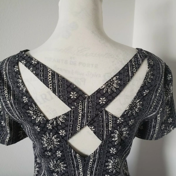 HOLLISTER mini dress size small gray/white - Picture 6 of 11